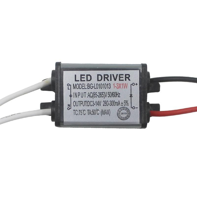 1-3W IP65 étanche lumière LED pilote AC85-265V DC3-43V LED transformateur adaptateur d'alimentation pour lampe à LED extérieure/puces