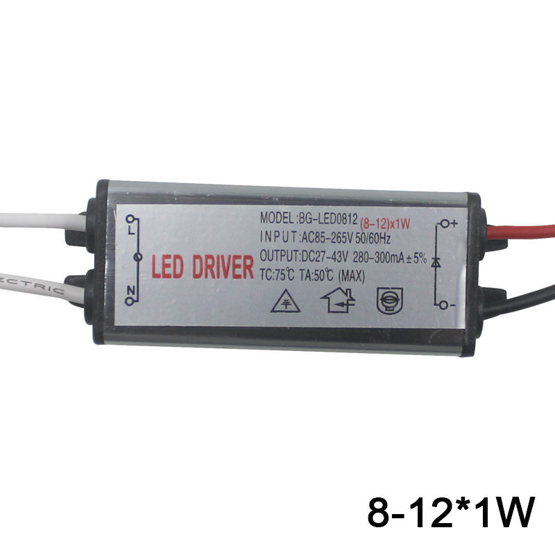 1-3W IP65 étanche lumière LED pilote AC85-265V DC3-43V LED transformateur adaptateur d'alimentation pour lampe à LED extérieure/puces