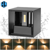 Ip65 High Lumen 12W Cube réglable vers le haut et vers le bas a mené la lampe murale extérieure à LED