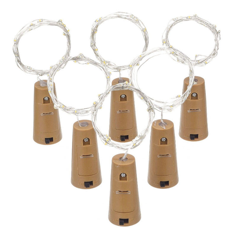 Nouveauté 2M 20leds LED cuivre fée veilleuse étanche guirlande lampe pour jardin noël fête de mariage décoration éclairage
