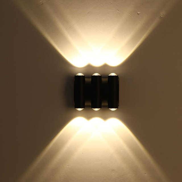 Applique murale moderne IP65 éclairage extérieur intérieur étanche 8W mur LED lampe salon allée parc paysage jardin lumière