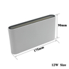 12W blanc Simple haut et bas applique murale carré lumière extérieure pour jardin de haute qualité avec éclairage de prix d'usine