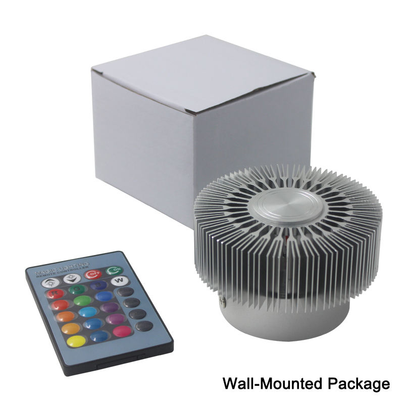 Usine directement applique murale RVB applique led escalier intérieur veilleuse pour 100% sécurité télécommande IR avec contrôle IR
