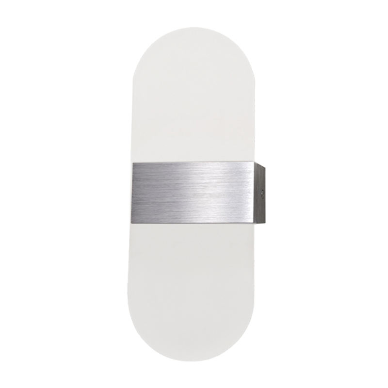 6 W angle rond noir acrylique applique chambre escalier lampe fond applique pour mur LED décoration d'hôtel