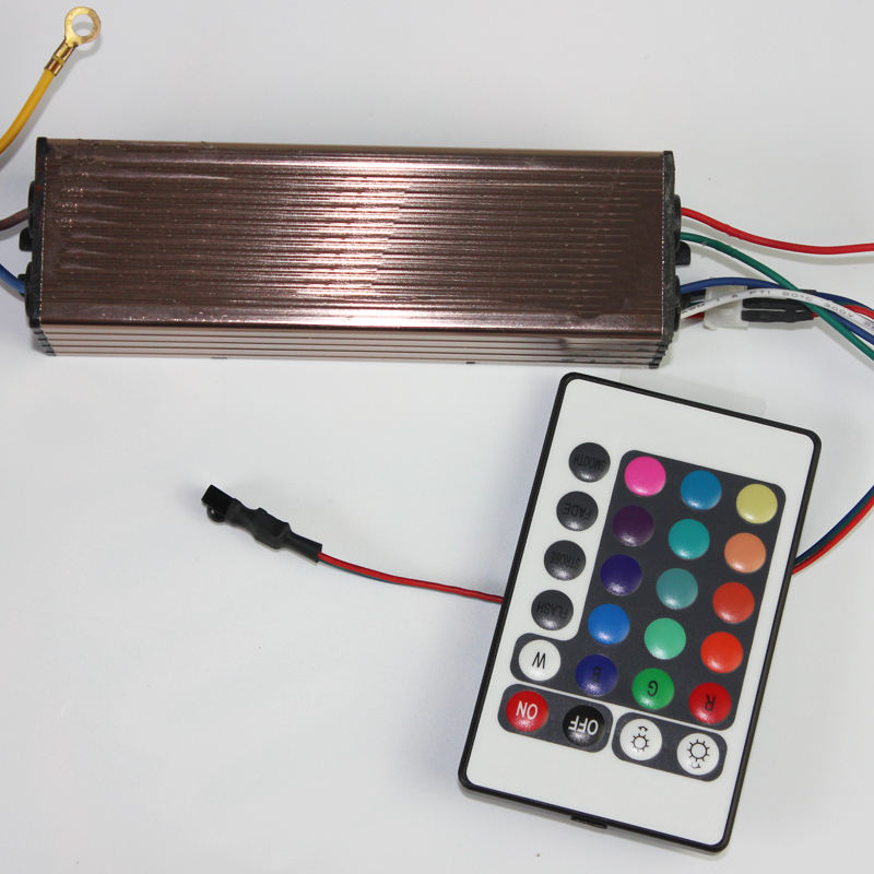 10-100W LED Driver AC85-265V DC25-38V Alimentation Étanche IP66 Led Transformateurs + RVB Télécommande pour Led Light DIY