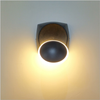 Décoration d'intérieur lampe de chevet réglable blanc noir applique murale ronde 360 ​​degrés avec prix d'usine