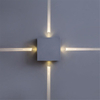 Bonne qualité argent carré led mur lmap loft applique lampe prix usine éclairage intérieur moderne