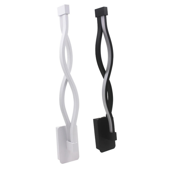 Applique murale LED forme ondulée applique murale Design moderne en aluminium pour couloir chambre salon luminaires led intérieurs