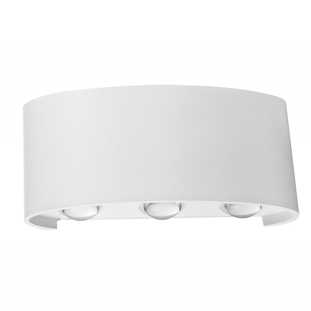 Hagood White 6W Led Wall Sconce Meilleur éclairage extérieur étanche pour applique de jardin