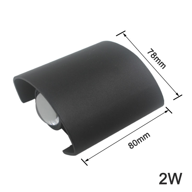 Hagood 2W Led Applique Étanche Extérieure Jardin Porche Applique Éclairage avec Prix Usine Wandlampe