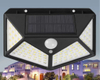 100 LED appliques murales solaires lampe solaire extérieure capteur de mouvement lumière du soleil à énergie solaire réverbère pour lumière de jardin