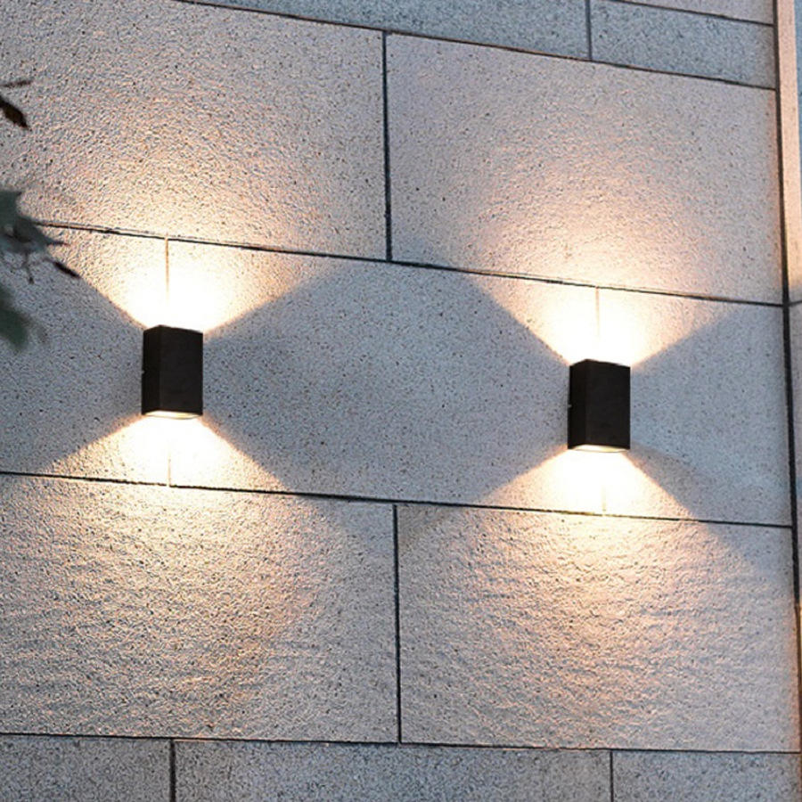 Haut et bas COB moderne LED appliques murales 10W éclairage extérieur intérieur mural étanche applique murale