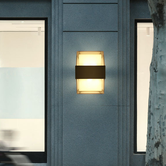 Nouveau Rond 6W Acrylique Étanche Led Mur Lampe Jardin Décoration Extérieure Porte D'entrée Éclairage Applique
