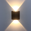 À l'extérieur réglable vers le bas étape couloir Cube cylindre jardin hôtel étanche Cob mur LED lampes 220V éclairage haut et bas