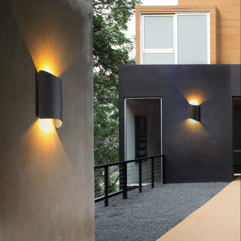 12w IP65 Étanche Moderne Led Lampe Tuile Mur Lampe Et Veilleuse Décorative En Aluminium Intérieur Extérieur Mur Lumières 
