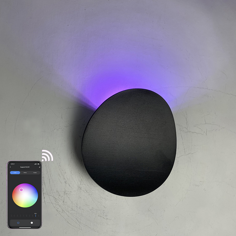 lumières contrôlées par l'application