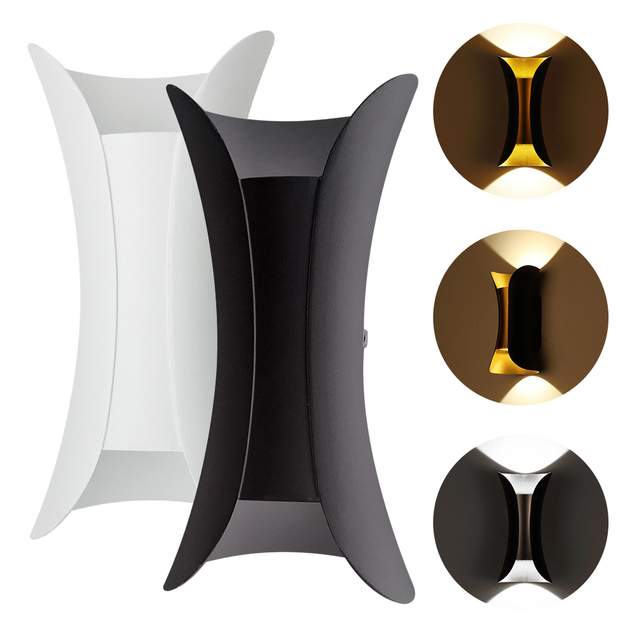 Petite taille taille étanche applique murale lumière led décorative mur extérieur led lumières led applique murale lumières mur décoratif led lumières