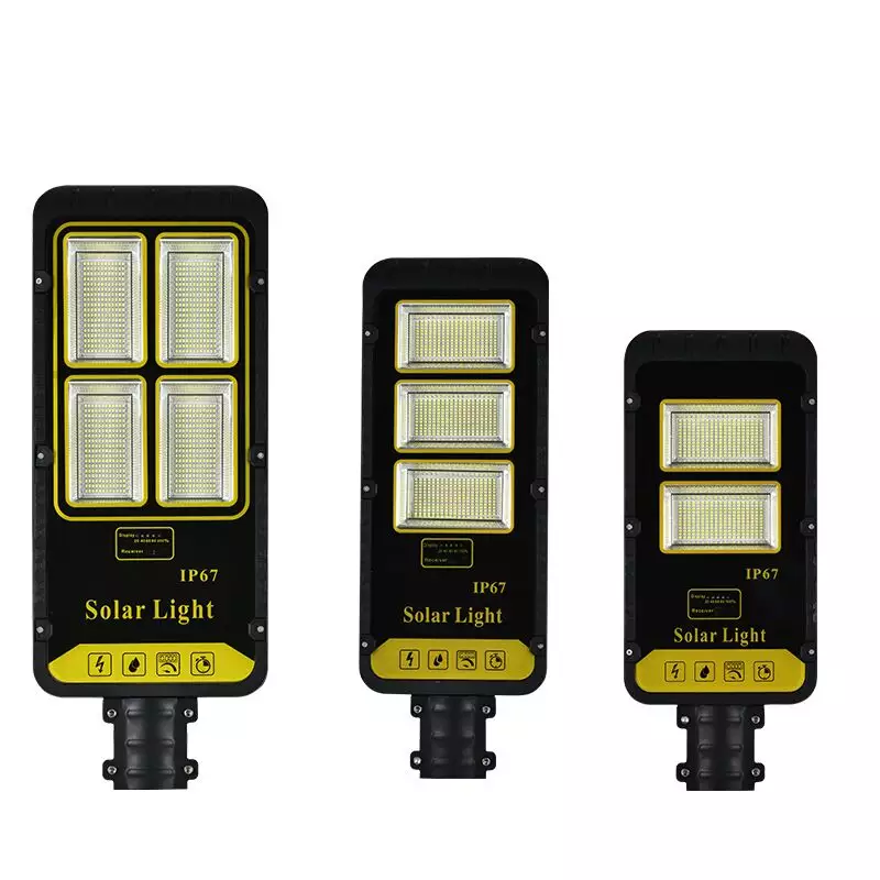 500 watts LED lumière solaire lampe solaire extérieure alimentée par la lumière du soleil étanche PIR capteur de mouvement réverbère pour la décoration de jardin