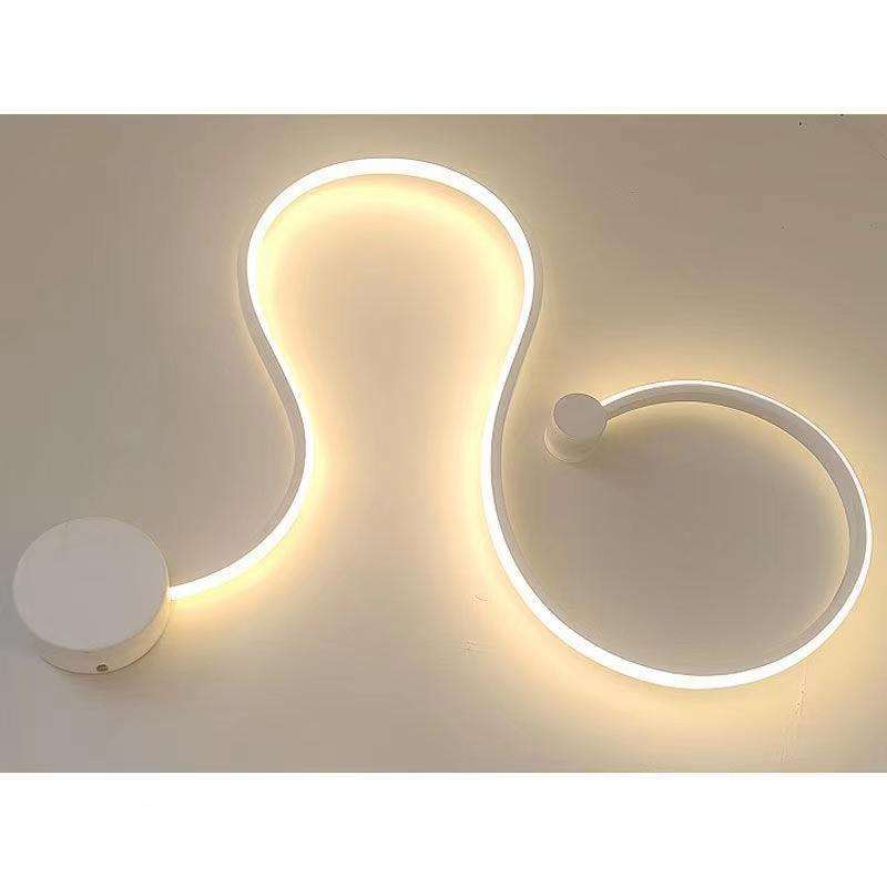 Applique minimaliste postmoderne nordique créatif led chambre chevet décoration applique salon couloir allée lampes