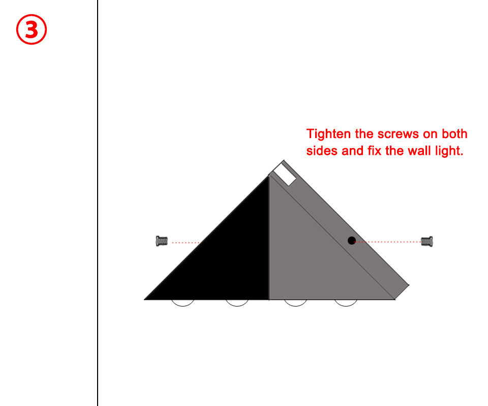 5W Triangle haut et bas applique pour chambre escalier intérieur applique éclairage éclairage haut et bas Style européen nouvel an