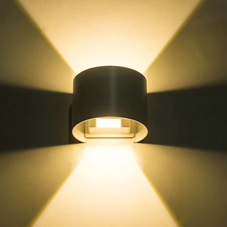 Étanche Demi-Cercle Conception Led Applique Murale 6W Éclairage Extérieur avec Prix Direct Usine Luminaires Lampe Applique