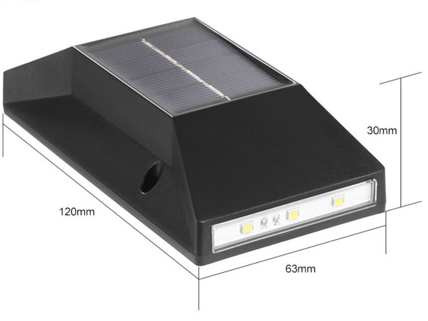 Le plus récent produit Abs intérieur hôtel lumière décorative extérieure Ip65 étanche solaire mur LED panneau solaire Led lampadaire