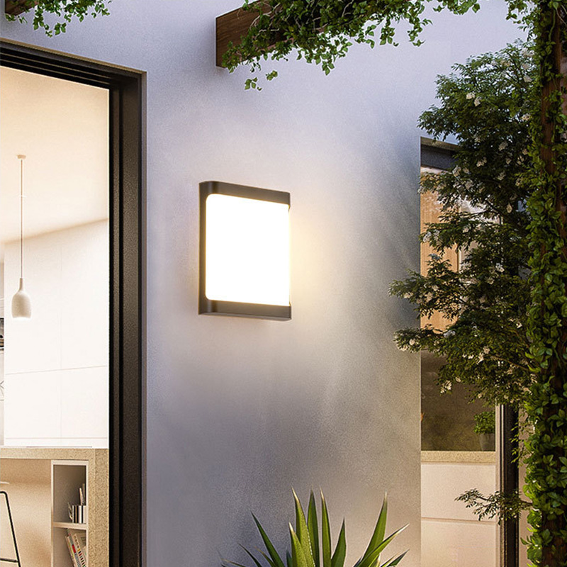Applique murale extérieure étanche Simple Led jardin allée lumière porte extérieure tête lumière mur extérieur balcon étanche à l'humidité Patio