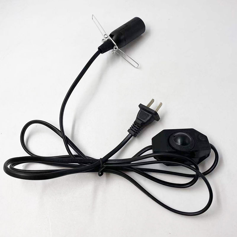 E14 301 gradateur 1.8m fil 1.5m fil 2m fil US/EU Plug Light 301 gradateur E14 ressort corps nu lampe prise interrupteur