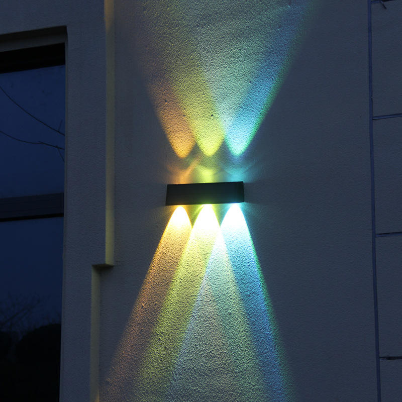 Nouveau extérieur étanche lumière solaire maison jardin villa mur extérieur projecteur super lumineux applique murale lumière décorative lavage mural