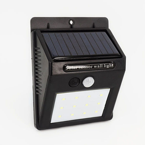 LED Solar Power Light 20LED Applique murale Capteur de mouvement PIR Chauffe-eau solaire étanche extérieur