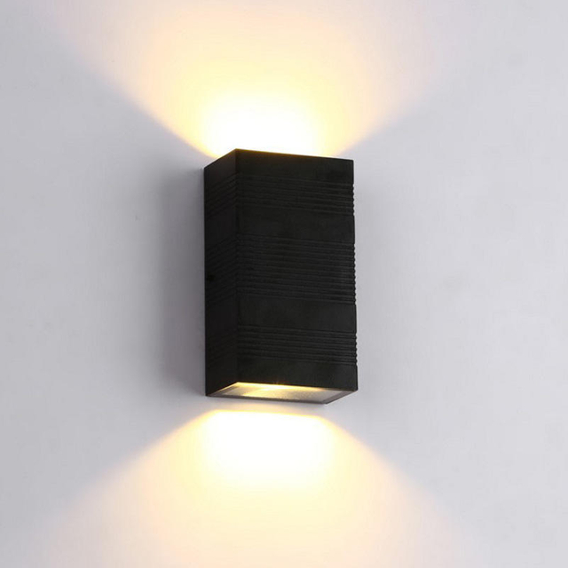 Applique murale LED étanche IP65 bande d'aluminium applique murale 12W 24W 30W 85 ~ 265V conduit chemin porche réverbère pour éclairage extérieur