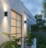 12W colonne Double tête étanche applique murale Unique nuit lampe IP65 étanche applique pour jardin cour décoration appliques extérieures