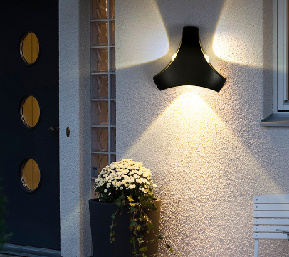 3W Applique Murale Extérieure Étanche Couloir Escalier Cour Porte Extérieure LED Super Lumineux Étanche Lampe Triangle Lampe Extérieure