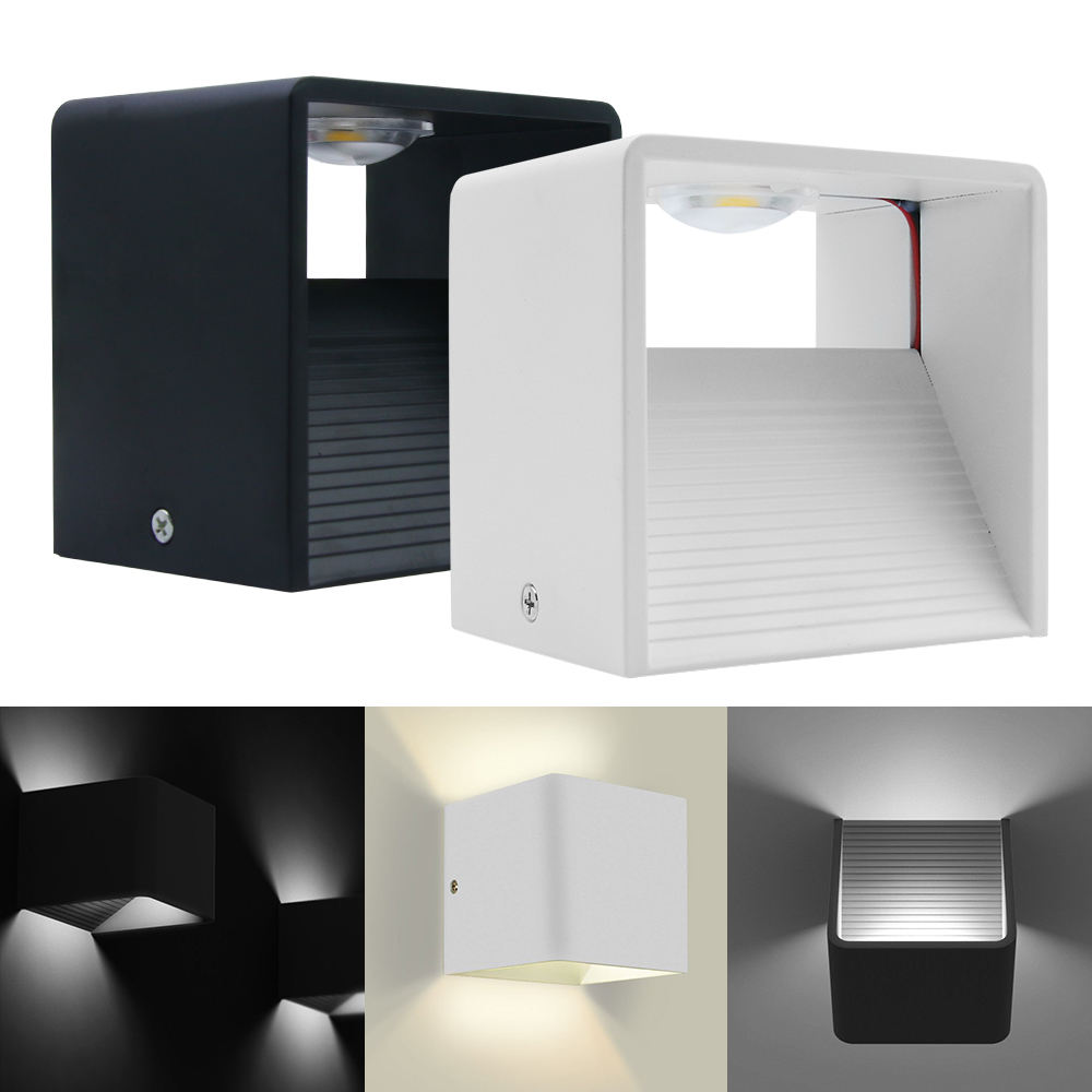 3w 5w Applique Murale Intérieure Éclairage Led Éclairage Intérieur Led Cube De Poterie Applique Murale Intérieure Carré Petite Veilleuse Unique Applique Murale Intérieur Hôtel Décoration Bonne Qualité 