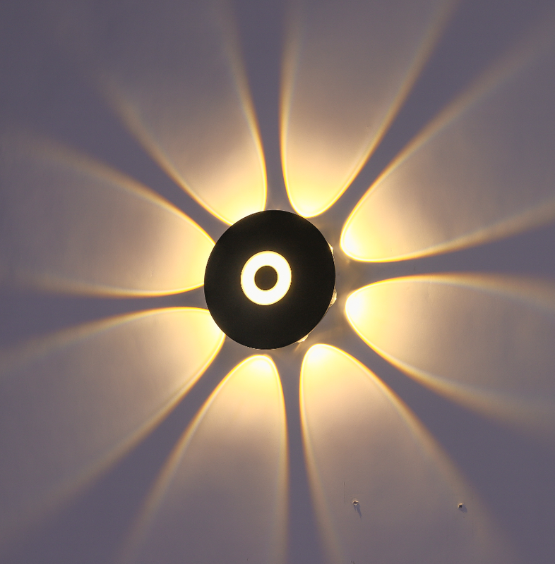 Moderne mur LED lumière vers le bas éclairage rond applique lampe luminaire montage intérieur extérieur maison chambre chambre hôtel éclairage décoration
