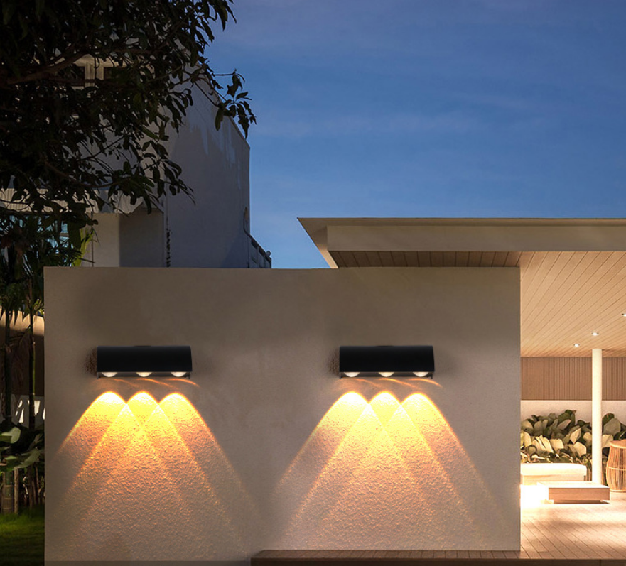 Personnalité nordique applique murale Simple Led salon fond applique hôtel Hall couloir éclairage haut et bas