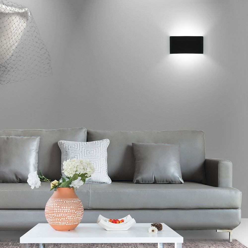  Appliques murales extérieures Lanterne montée sur jardin en aluminium Étanche Luminaire mural Led extérieur Verre de rue noir