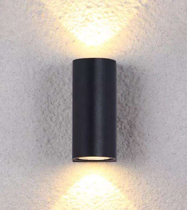 12W colonne Double tête étanche applique murale Unique nuit lampe IP65 étanche applique pour jardin cour décoration
