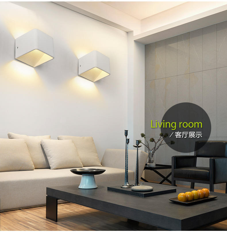2023 3W 5W mur LED lampe Lampada chambre à côté applique murale maison décoration intérieure éclairage couloir applique murale en aluminium AC90-260V