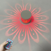 3W Fleur LED Applique Murale Fleur décorative mur led lumières Applique murale 16 couleurs veilleuse Trou en spirale LED belle applique décorative Lumière