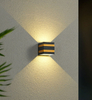 Lampes d'extérieur 10W Led Applique Murale Ip65 Noir Décoratif Porche Jardin Maison Étanche Ampoules Moderne En Aluminium Cuisson
