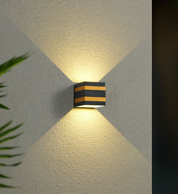 Lampes d'extérieur 10W Led Applique Murale Ip65 Noir Décoratif Porche Jardin Maison Étanche Ampoules Moderne En Aluminium Cuisson