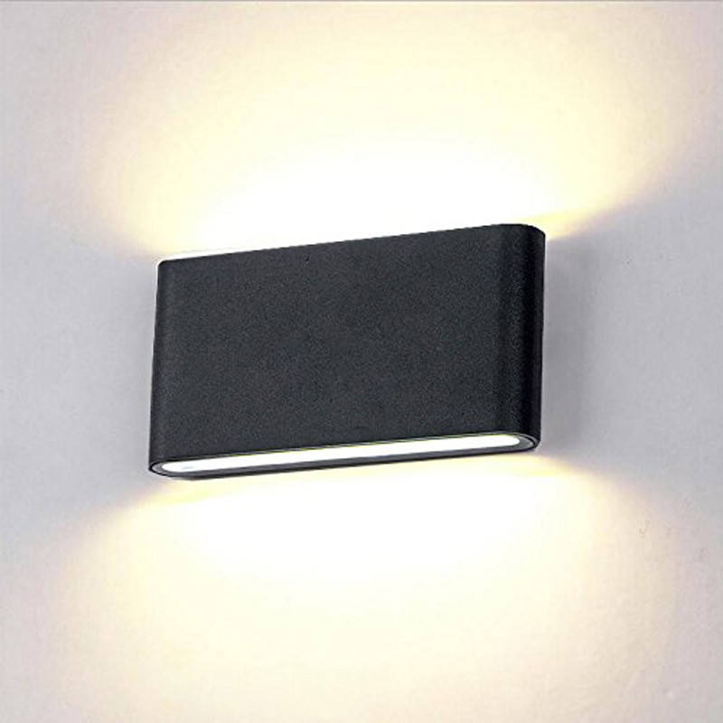 18W LED IP65 éclairage extérieur moderne applique intérieure étanche LED applique murale salon lumière carré led applique murale