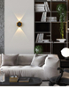2W 3W 5W 6W 7W 8W Applique murale de jardin Lampes murales Led Nid d'abeille Or Noir Lumière haut et bas Corps lumineux Lampe Éclairage Style Bureau moderne