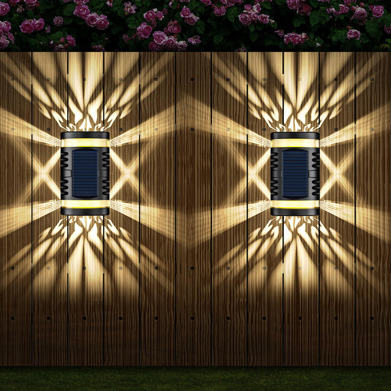 Lumière solaire lampes solaires extérieures led lampes solaires applique murale solaire extérieure jardin extérieur lumière décorative pour la maison lampes solaires Led étanches IP65 lampe décorative de cour de parc