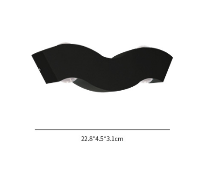 Nordic étanche 4W applique simple led salon fond applique hôtel hall couloir éclairage haut et bas lumière
