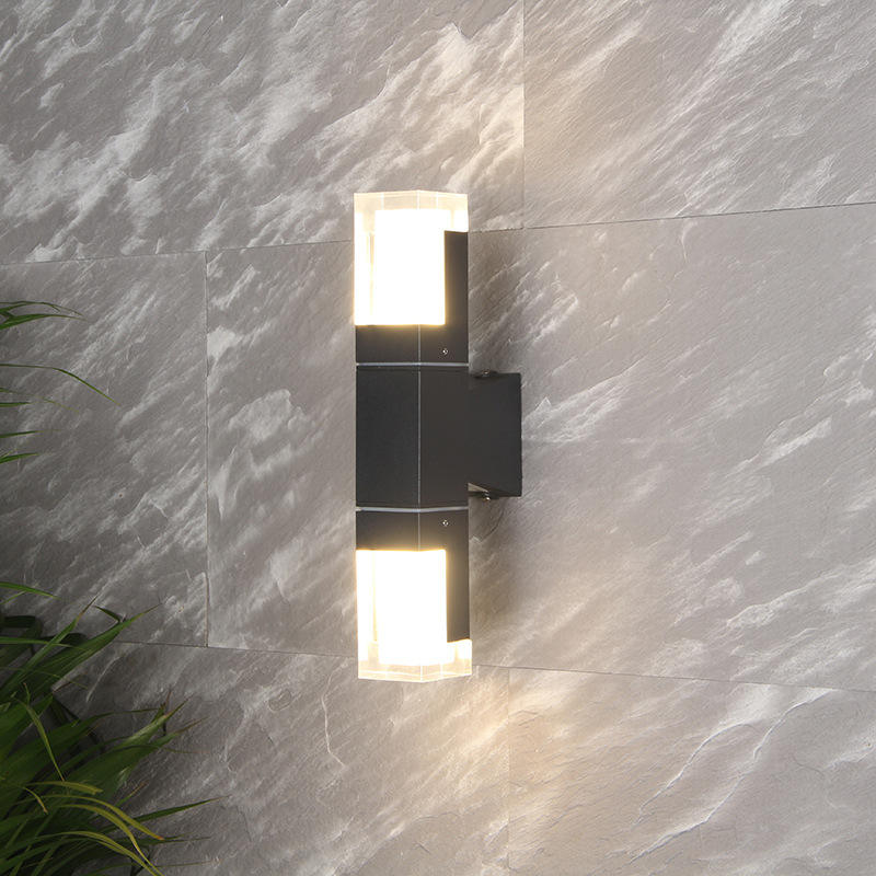 Applique murale Led en aluminium extérieur IP65 étanche vers le bas applique murale pour la maison escalier chambre chevet couloir éclairage réglable