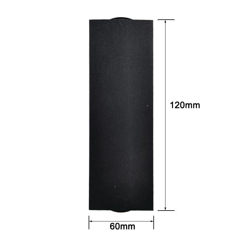 6W moderne Led noir coquille faisceau lumière étanche applique murale et veilleuse extérieure haut et bas appliques murales pour la maison
