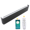 Lampe led intelligente haut et bas lumière 2.4G longue applique murale avec contrôleur applique murale intérieure applique murale LED trois températures de couleur