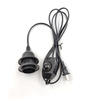 Câble de ligne 303/304/317/301 cordon d'alimentation gradateur/interrupteur à Double bouton fil de prise ue pour ampoule LED/lampe de bureau luminaire USA E26 AU